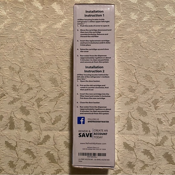 Refresh Refrigerator Water Filter Replacement Filter R-9490 - Picture 4 of 4